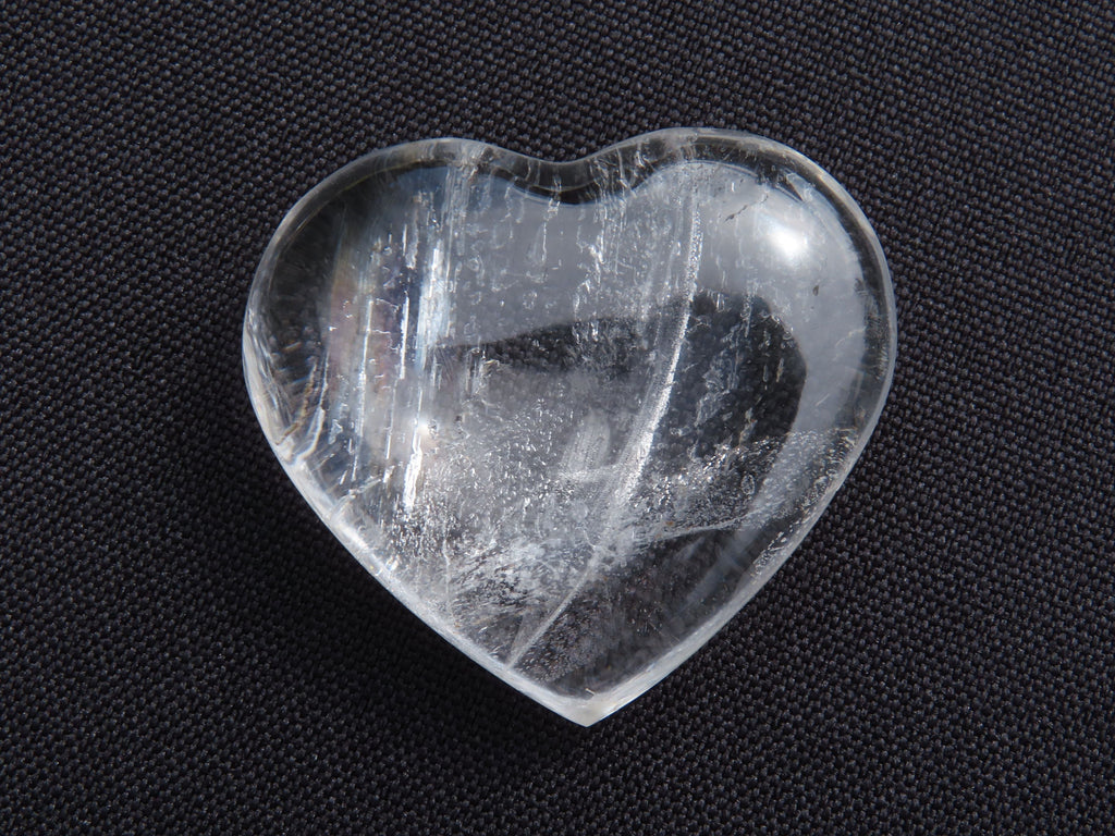 Polished Small Rock Crystal Gemstone Hearts  - sold per 1 kg -  From Madagascar - TopRock
