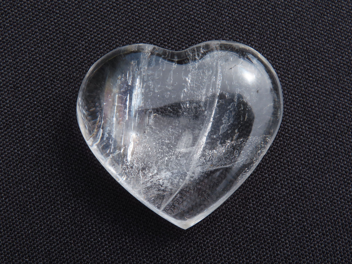 Polished Small Rock Crystal Gemstone Hearts  - sold per 1 kg -  From Madagascar - TopRock