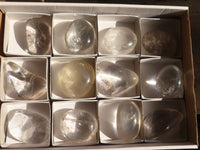 Polished Semi Optic Clear Quartz Free Forms x 12 From Madagascar - Toprock Gemstones and Minerals 