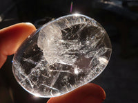 Polished Semi Optic Clear Quartz Free Forms x 12 From Madagascar - Toprock Gemstones and Minerals 