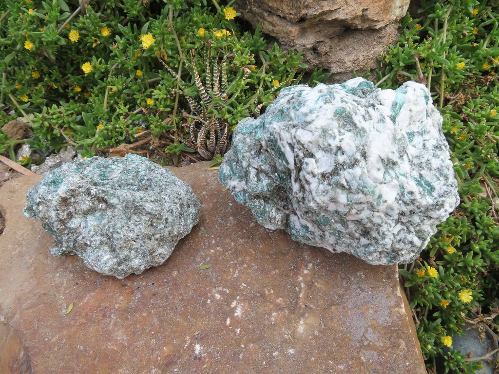 Natural Emeralds In Matrix Specimens x 2 From Sandawana, Zimbabwe - TopRock