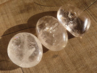 Polished Semi Optic Clear Quartz Free Forms x 12 From Madagascar - Toprock Gemstones and Minerals 