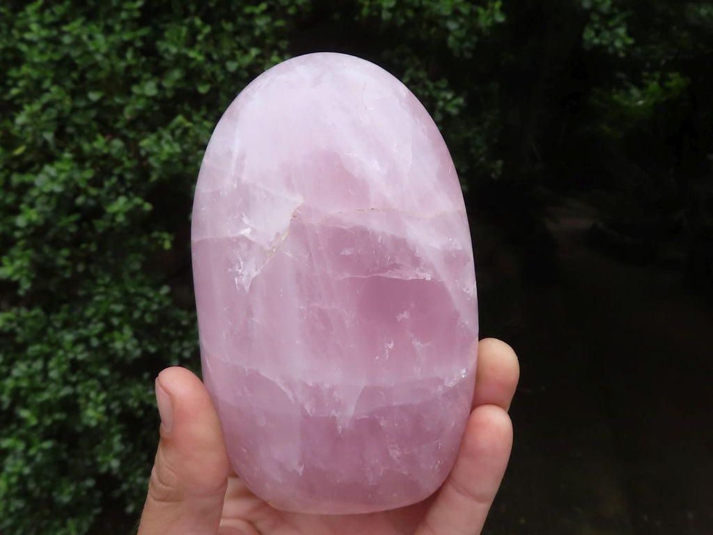 Polished Gemmy Pink Rose Quartz Standing Free Forms  x 3 From Ambatondrazaka, Madagascar - TopRock