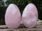 Polished Gemmy Pink Rose Quartz Standing Free Forms  x 3 From Ambatondrazaka, Madagascar - TopRock