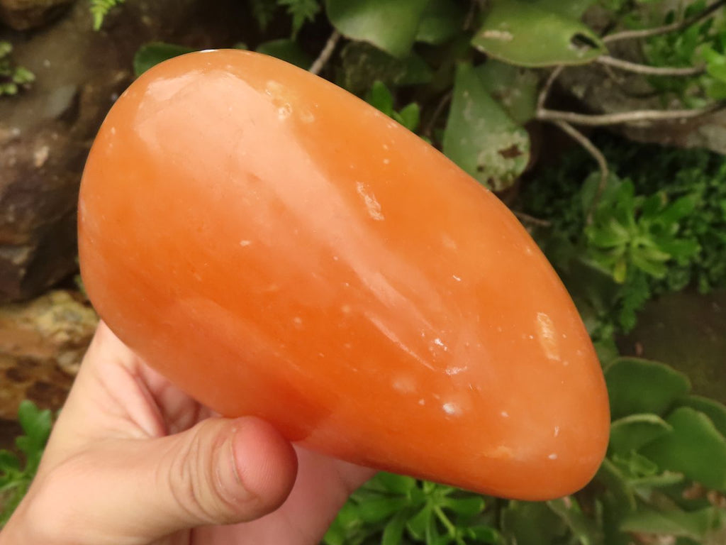 Polished Orange Twist Calcite Standing Free Forms  x 2 From Madagascar - TopRock