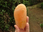 Polished Orange Twist Calcite Standing Free Forms  x 2 From Madagascar - TopRock