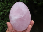 Polished Gemmy Pink Rose Quartz Standing Free Forms  x 3 From Ambatondrazaka, Madagascar - TopRock