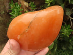 Polished Orange Twist Calcite Standing Free Forms  x 2 From Madagascar - TopRock