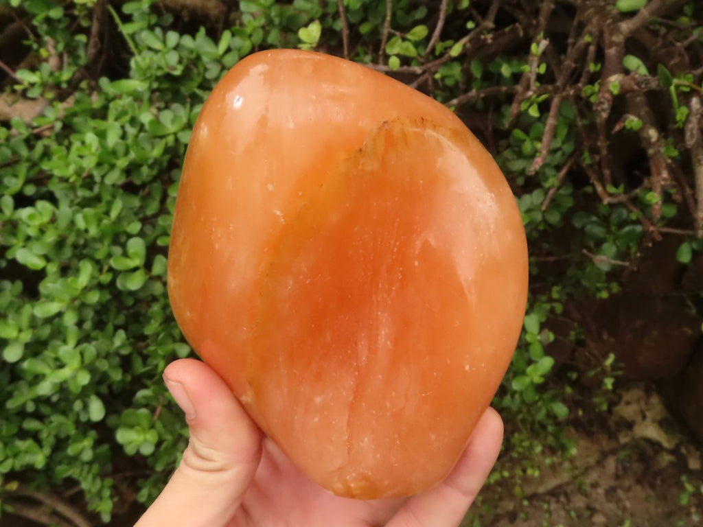 Polished Orange Twist Calcite Standing Free Forms  x 2 From Madagascar - TopRock