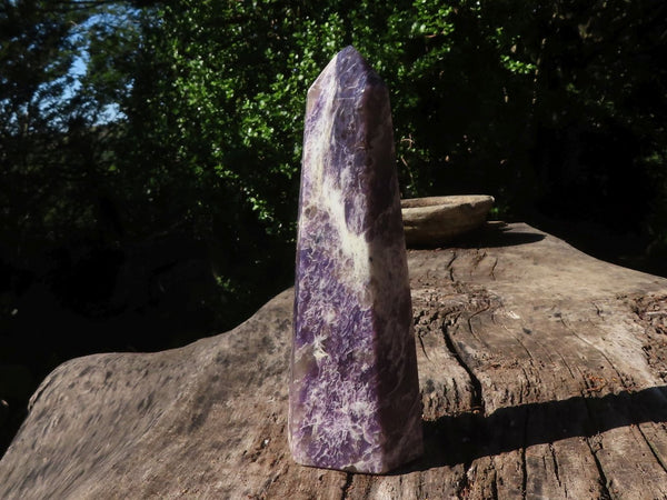 Polished Large Purple Lepidolite Point  x 1 From Madagascar - TopRock