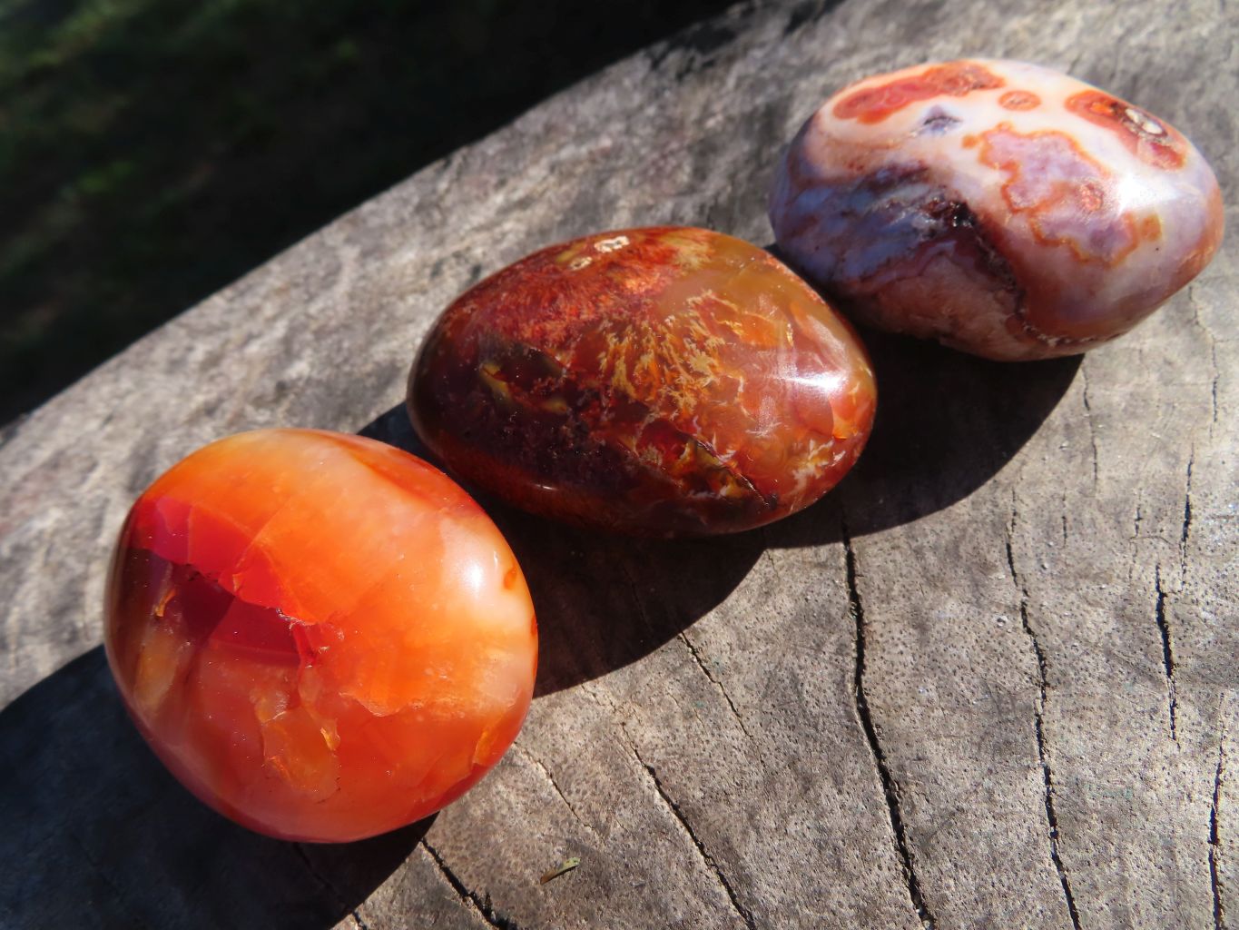 Polished Carnelian Gallets With Natural Vugs & Crystalline Features x 20 From Madagascar - TopRock