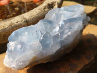 Natural Blue Celestite Crystal Specimens  x 3 From Sakoany, Madagascar - Toprock Gemstones and Minerals 