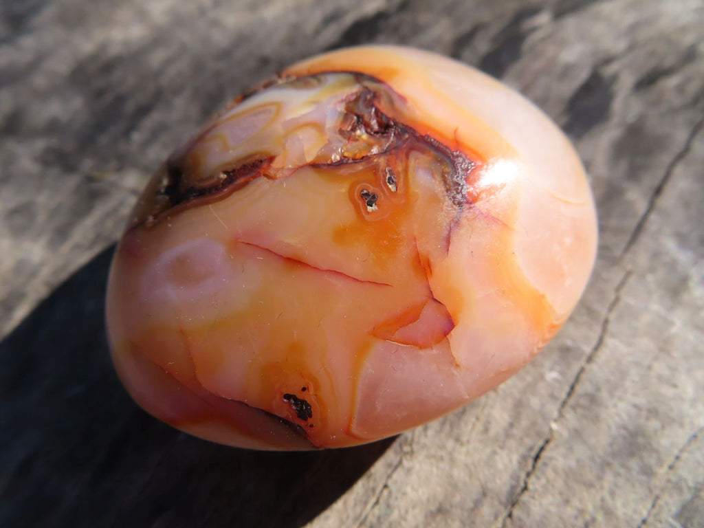Polished Carnelian Gallets With Natural Vugs & Crystalline Features x 20 From Madagascar - TopRock
