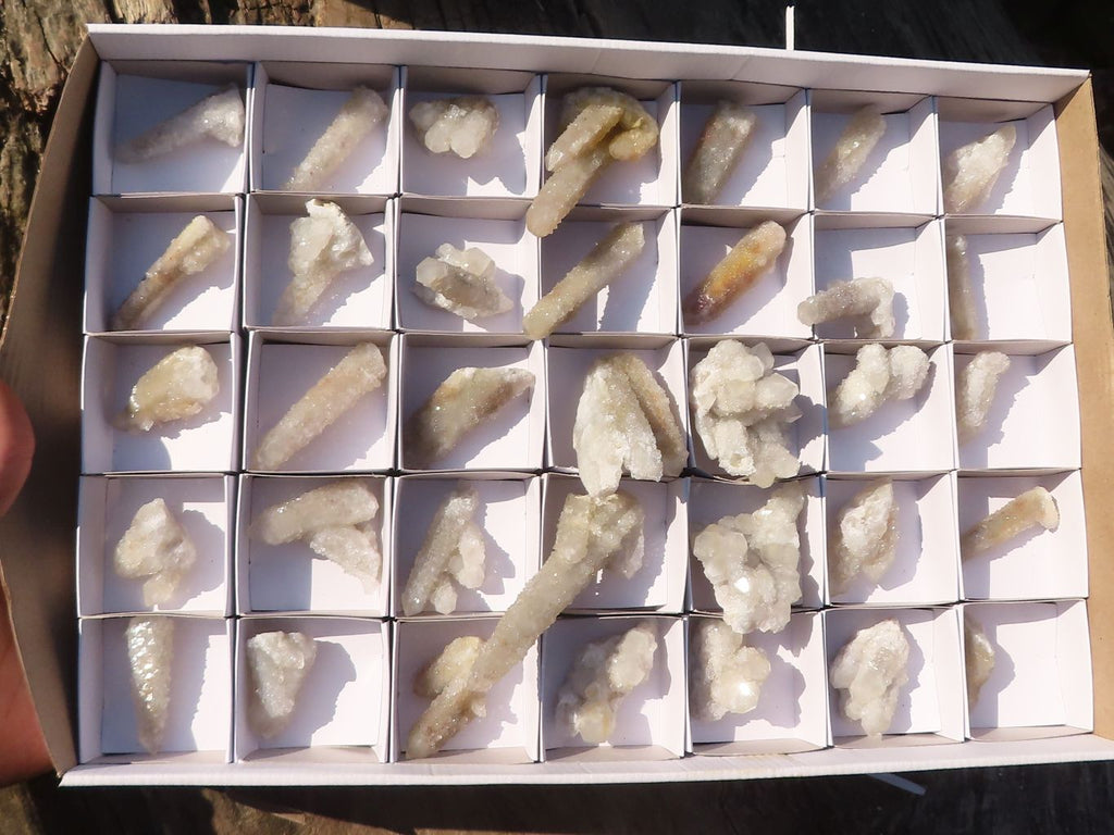 Natural Long Fingered White Spirit Quartz Crystals x 35 From Boekenhouthoek, South Africa - Toprock Gemstones and Minerals 