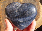 Polished Blue Lazulite Spheres & Hearts  x 6 From Madagascar - Toprock Gemstones and Minerals 