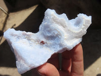 Natural Etched Blue Chalcedony Specimens x 24 From Nsanje, Malawi - Toprock Gemstones and Minerals 