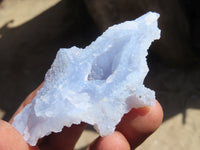 Natural Etched Blue Chalcedony Specimens x 24 From Nsanje, Malawi - Toprock Gemstones and Minerals 