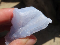 Natural Etched Blue Chalcedony Specimens x 24 From Nsanje, Malawi - Toprock Gemstones and Minerals 