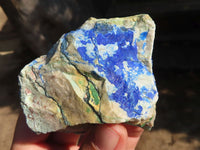 Natural Azurite & Malachite On Dolomite Specimens  x 12 From Kaokoveld, Namibia - Toprock Gemstones and Minerals 