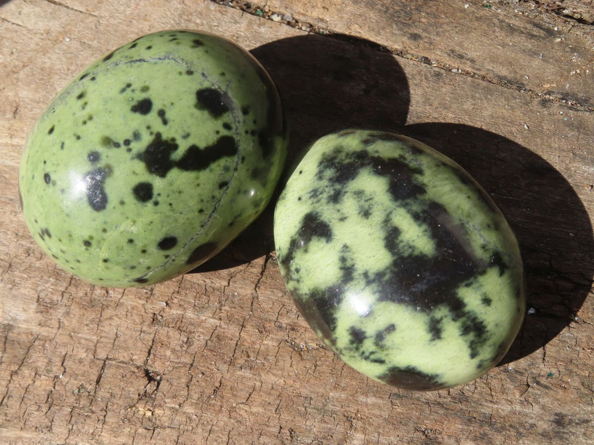 Polished Leopardstone Galets x 12 From Inyanga, Zimbabwe - Toprock Gemstones and Minerals 