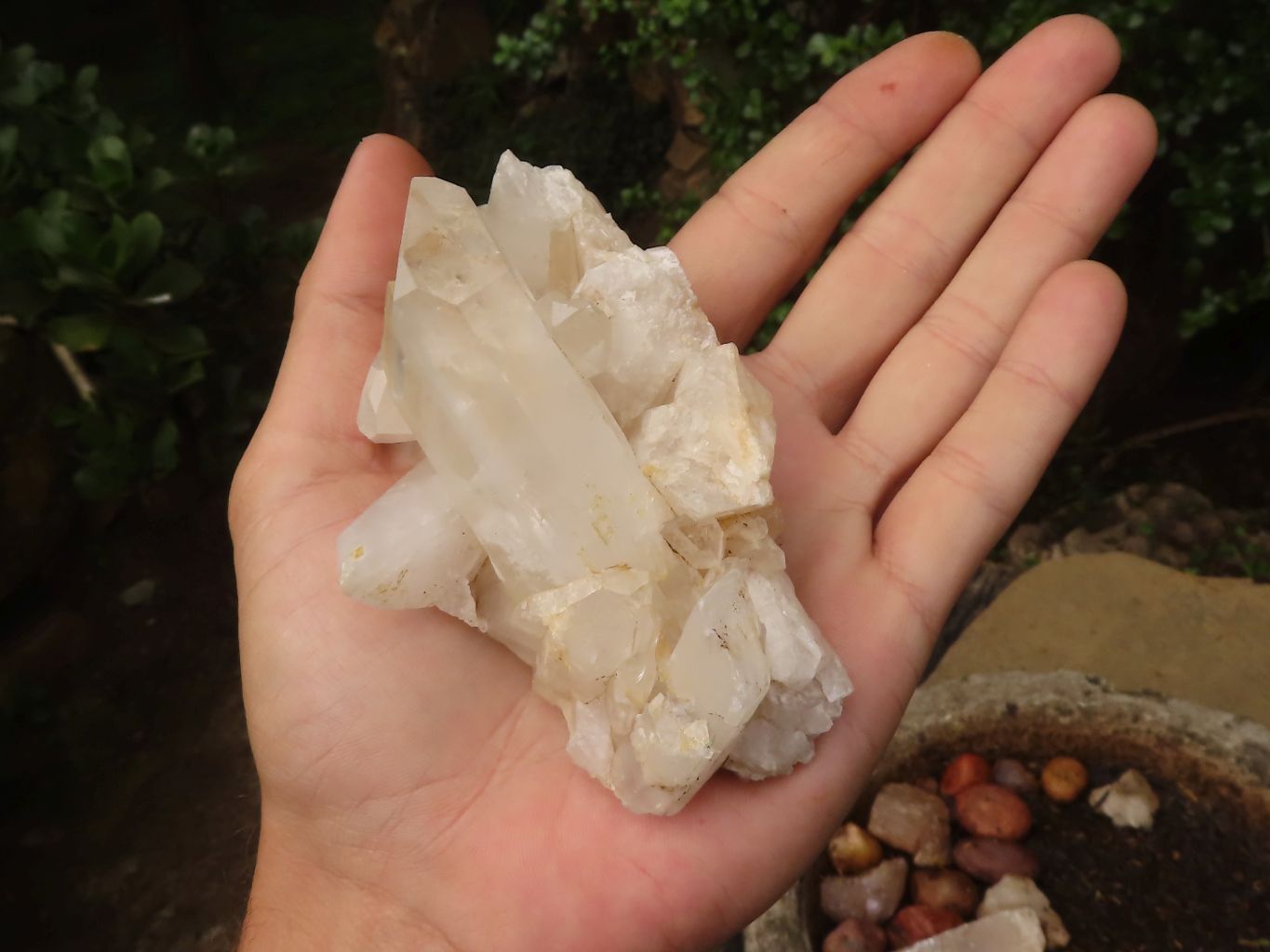 Natural Mixed Quartz Clusters  x 12 From Madagascar - TopRock