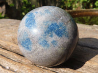 Polished Spotted Blue Spinel Quartz Spheres  x 6 From Madagascar - Toprock Gemstones and Minerals 