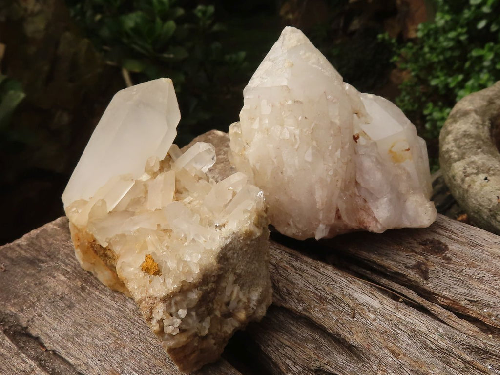 Natural Mixed Quartz Clusters  x 12 From Madagascar - TopRock