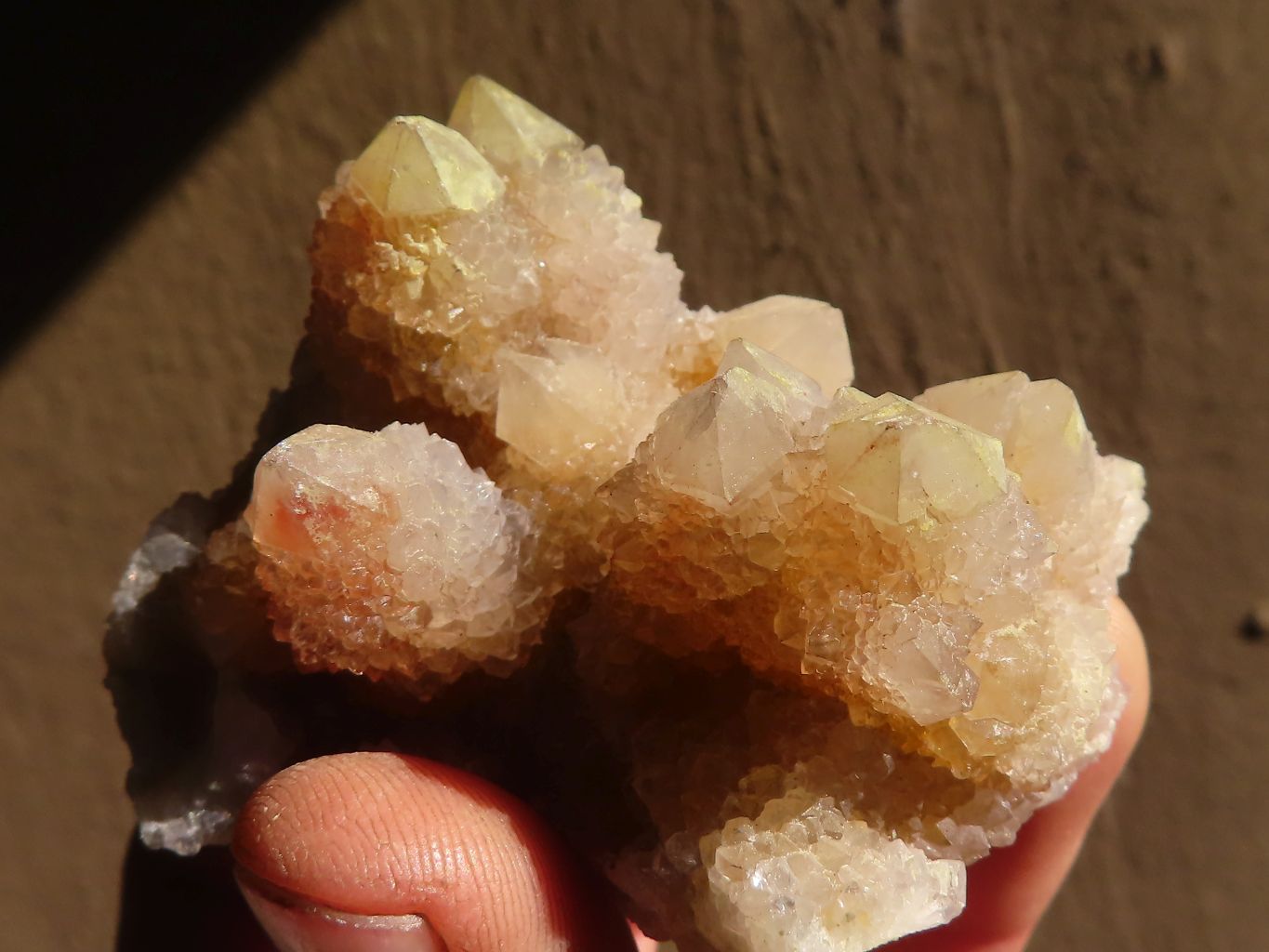 Natural Golden Limonite Spirit Quartz Clusters x 12 From Boekenhouthoek, South Africa - Toprock Gemstones and Minerals 