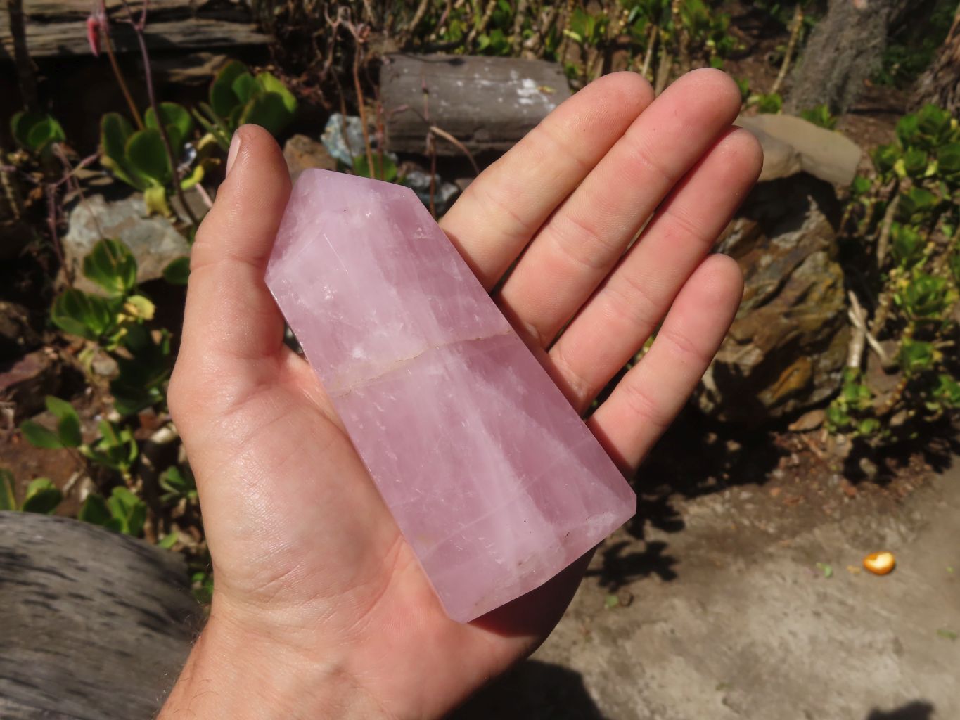 Polished Gemmy Rose Quartz Points x 4 From Antsirabe, Madagascar - Toprock Gemstones and Minerals 