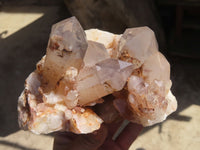 Natural Red Hematoid Quartz Specimens x 2 From Karoi, Zimbabwe - Toprock Gemstones and Minerals 