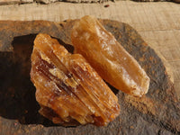 Natural Honey Aragonite Etched & Cobbed Pieces  x 6 From Namibia - Toprock Gemstones and Minerals 