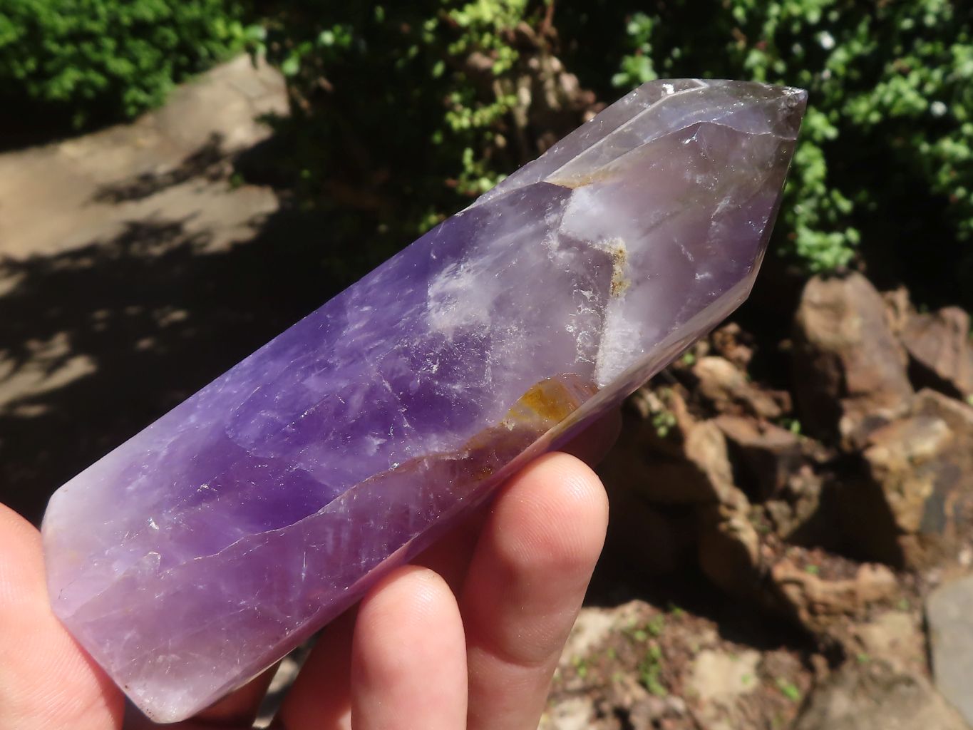Polished Gemmy Smokey Amethyst Points  x 4 From Madagascar - TopRock