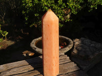 Polished Large Orange Twist Calcite Tower x 1 From Maevantanana, Madagascar - Toprock Gemstones and Minerals 