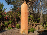 Polished Large Orange Twist Calcite Tower x 1 From Maevantanana, Madagascar - Toprock Gemstones and Minerals 