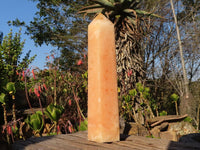 Polished Large Orange Twist Calcite Tower x 1 From Maevantanana, Madagascar - Toprock Gemstones and Minerals 