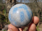 Polished Blue Spotted Spinel Quartz Spheres x 5 From Madagascar - Toprock Gemstones and Minerals 