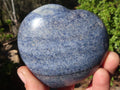 Polished Blue Lazulite Hearts  x 6 From Madagascar - Toprock Gemstones and Minerals 