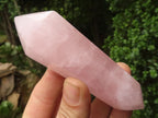Polished Double Terminated Rose Quartz Points  x 6 From Madagascar - TopRock