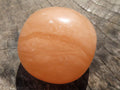 Polished Orange Twist Calcite Palm Stones  x 12 From Madagascar - TopRock