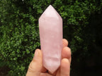 Polished Double Terminated Rose Quartz Points  x 6 From Madagascar - TopRock