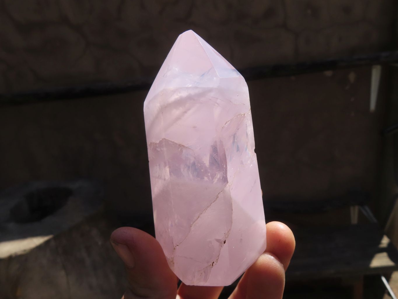 Polished Gemmy Rose Quartz Points x 3 From Antsirabe, Madagascar - Toprock Gemstones and Minerals 