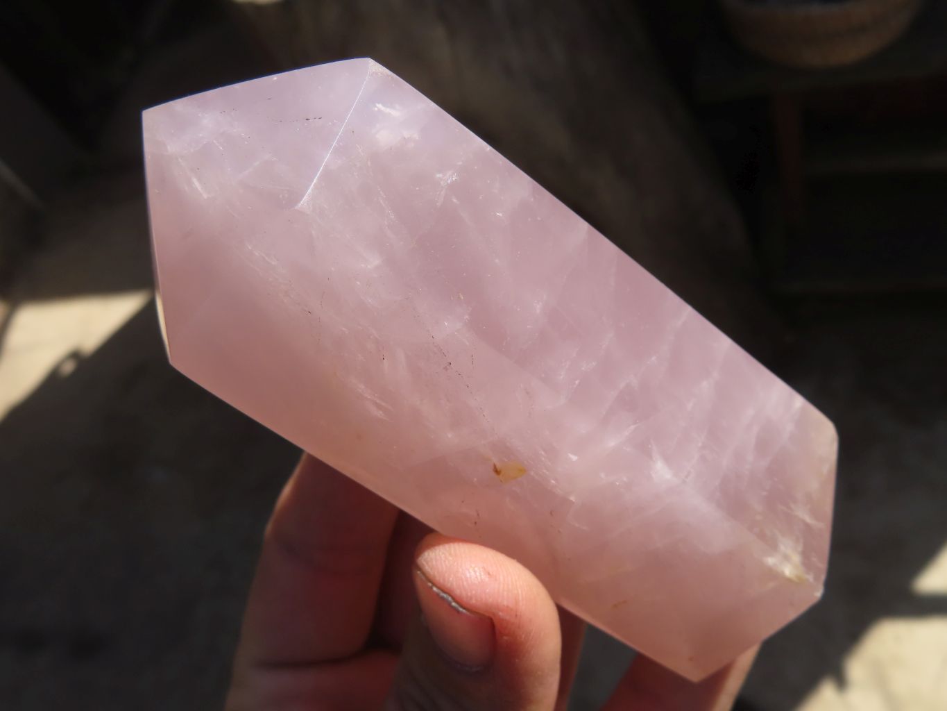 Polished Gemmy Rose Quartz Points x 3 From Antsirabe, Madagascar - Toprock Gemstones and Minerals 
