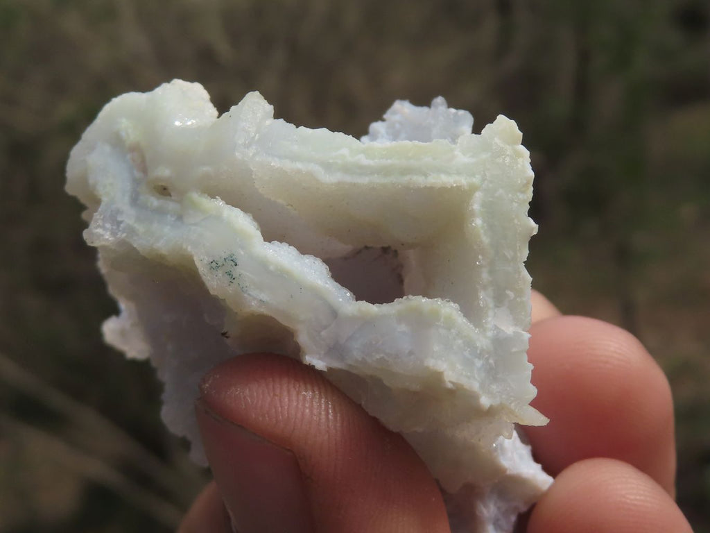 Natural Small Etched Blue Chalcedony Specimens  x 35 From Malawi - TopRock