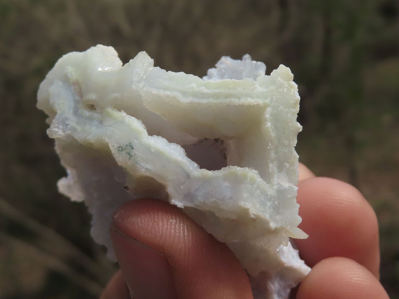 Natural Small Etched Blue Chalcedony Specimens  x 35 From Malawi - TopRock