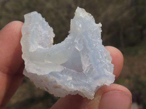 Natural Small Etched Blue Chalcedony Specimens  x 35 From Malawi - TopRock