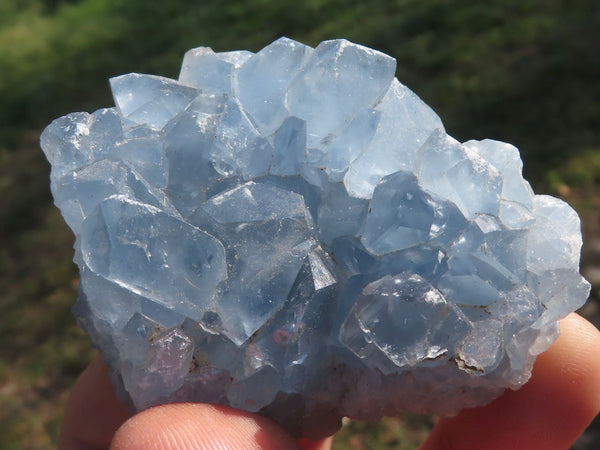 Natural Blue Celestite Crystal Clusters  x 4 From Sakoany, Madagascar - TopRock