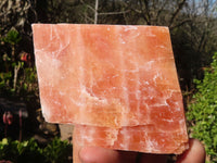 Natural New Sunset Orange Calcite Specimens  x 12 From Spitzkop, Namibia - Toprock Gemstones and Minerals 
