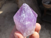 Natural Jacaranda Amethyst Points x 12 From Zambia - Toprock Gemstones and Minerals 