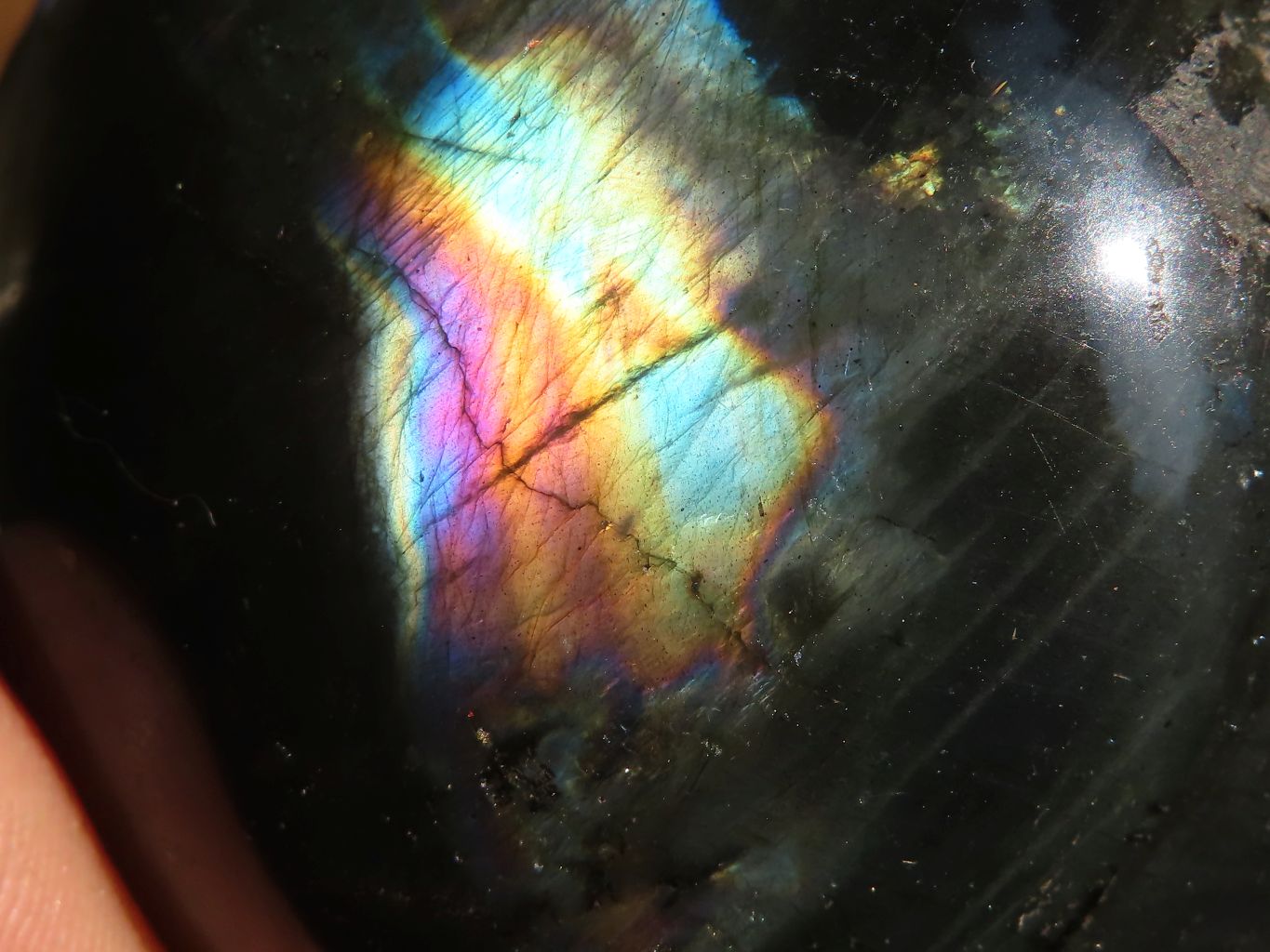 Polished Small Labradorite Spheres  x 6 From Tulear, Madagascar - Toprock Gemstones and Minerals 