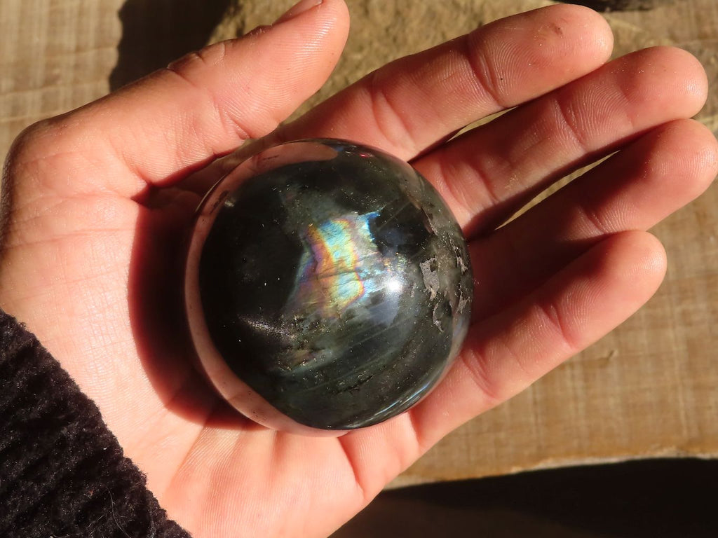 Polished Small Labradorite Spheres  x 6 From Tulear, Madagascar - Toprock Gemstones and Minerals 